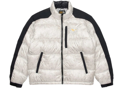 stussy x mountain hardwear subzero down jacket moonshot grey/black