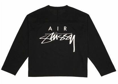 stussy x nike dri-fit mesh jersey black
