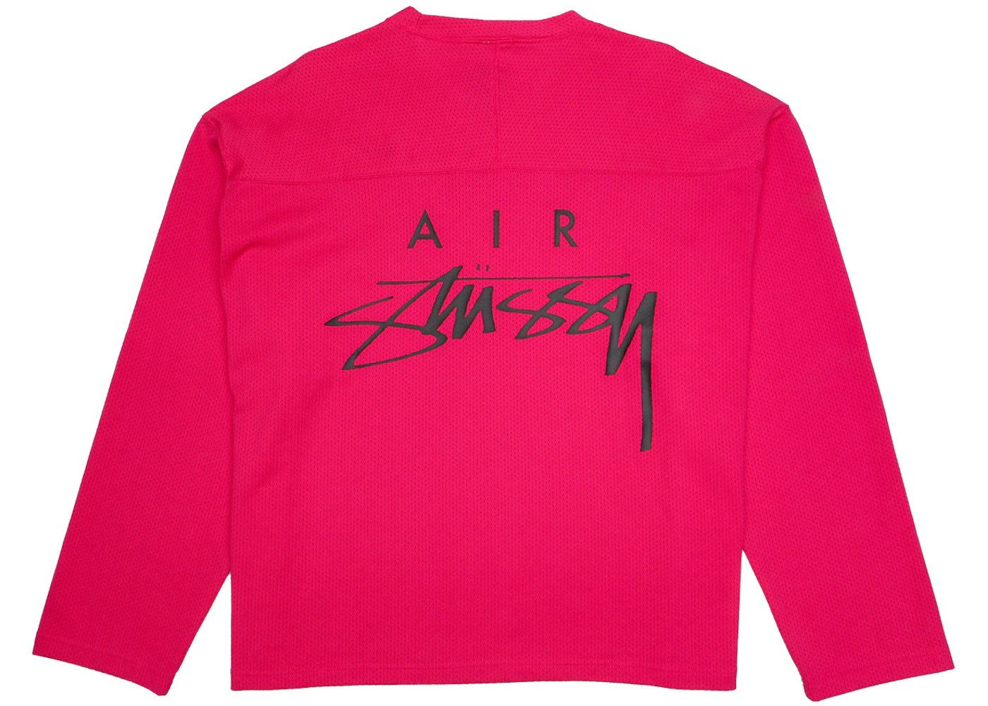 stussy x nike dri-fit mesh jersey fireberry