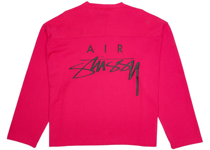 stussy x nike dri-fit mesh jersey fireberry