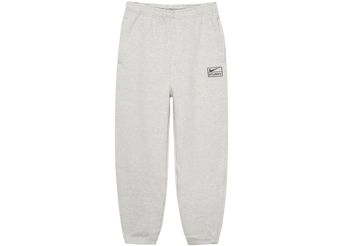 stussy x nike fleece pant (fw25) grey heather