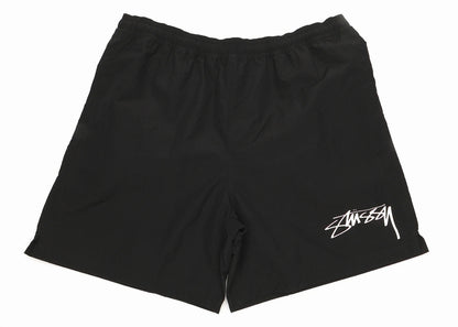 stussy x nike nylon short black