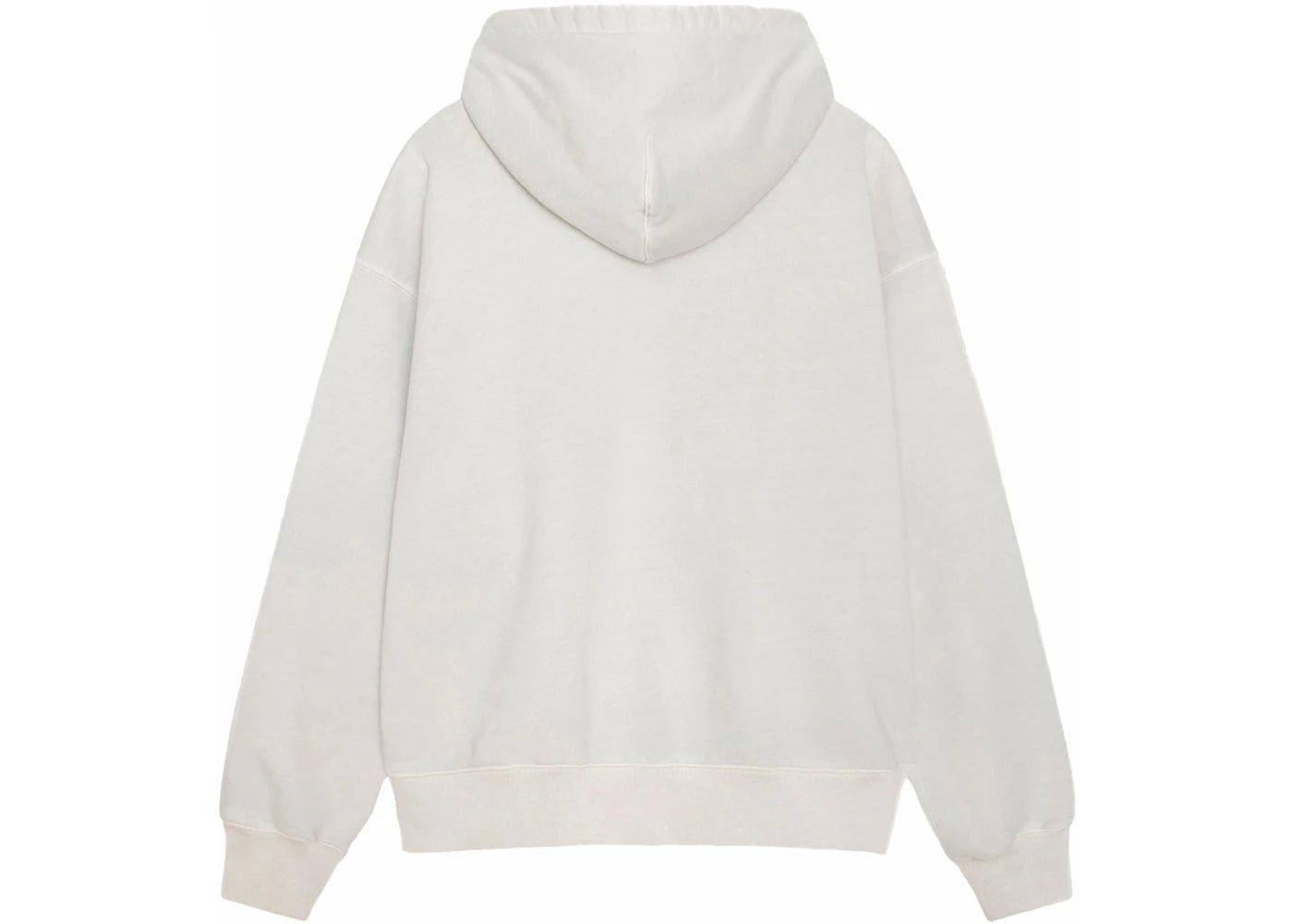 stussy x nike pigment dyed fleece zip hoodie (ss24) light bone