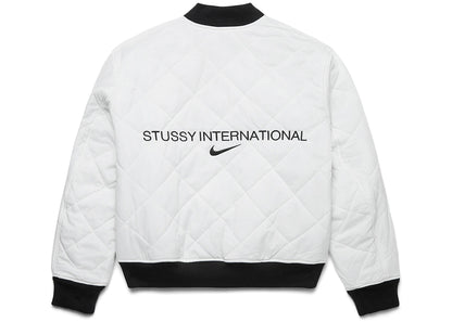 stussy x nike reversible varsity jacket black/sail