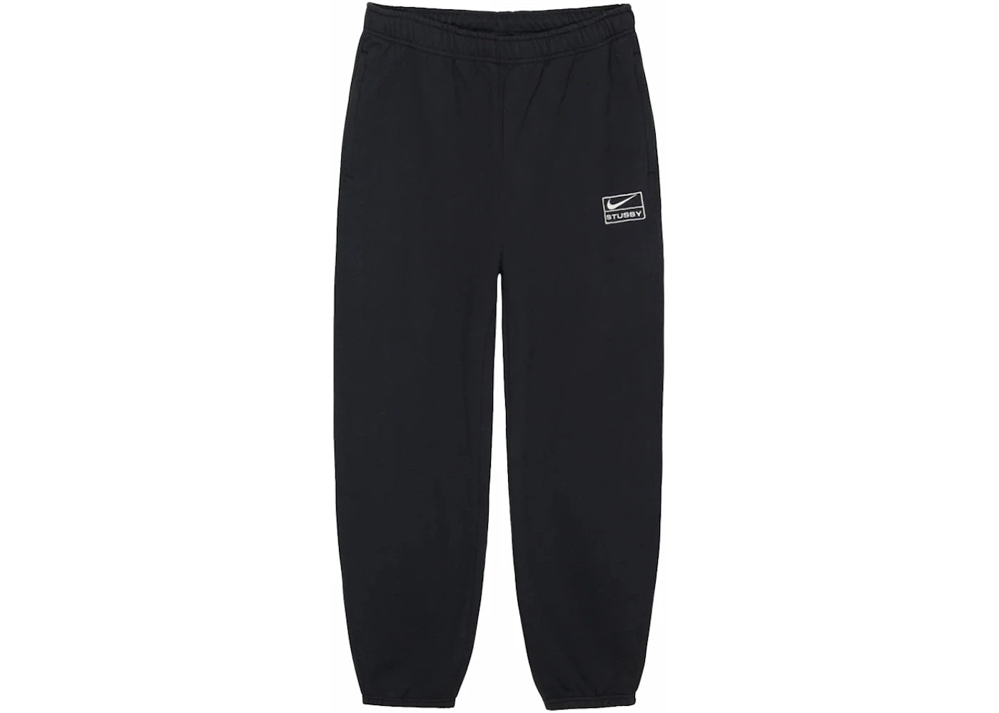 nike x stussy stone washed fleece sweatpants (fw23) black
