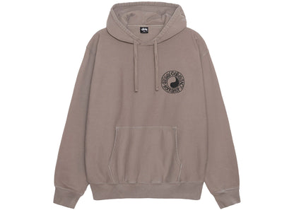 stussy x our legacy work shop buana pigment dyed hoodie taupe