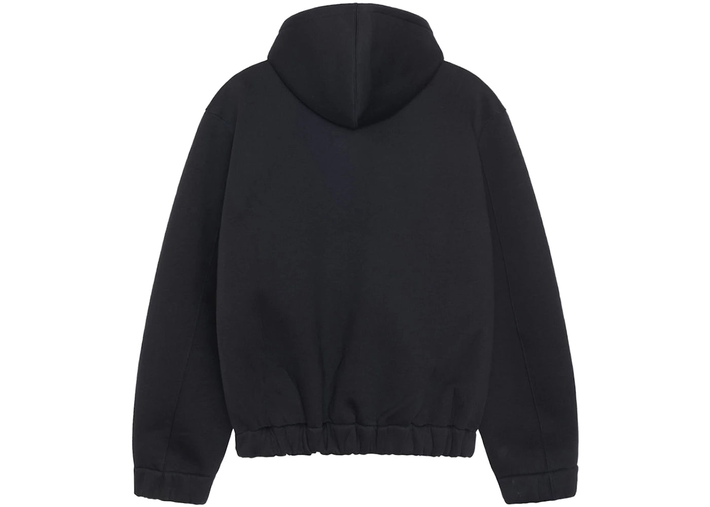 stussy x our legacy work shop scuba zip hoodie black scuba