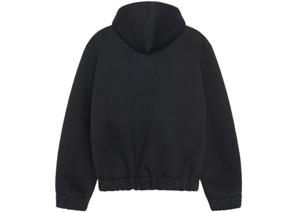 stussy x our legacy work shop scuba zip hoodie black scuba