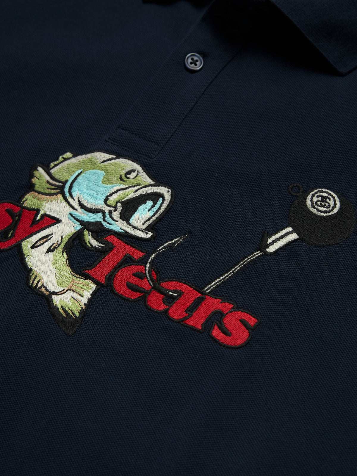 Stüssy Tears Polo Navy