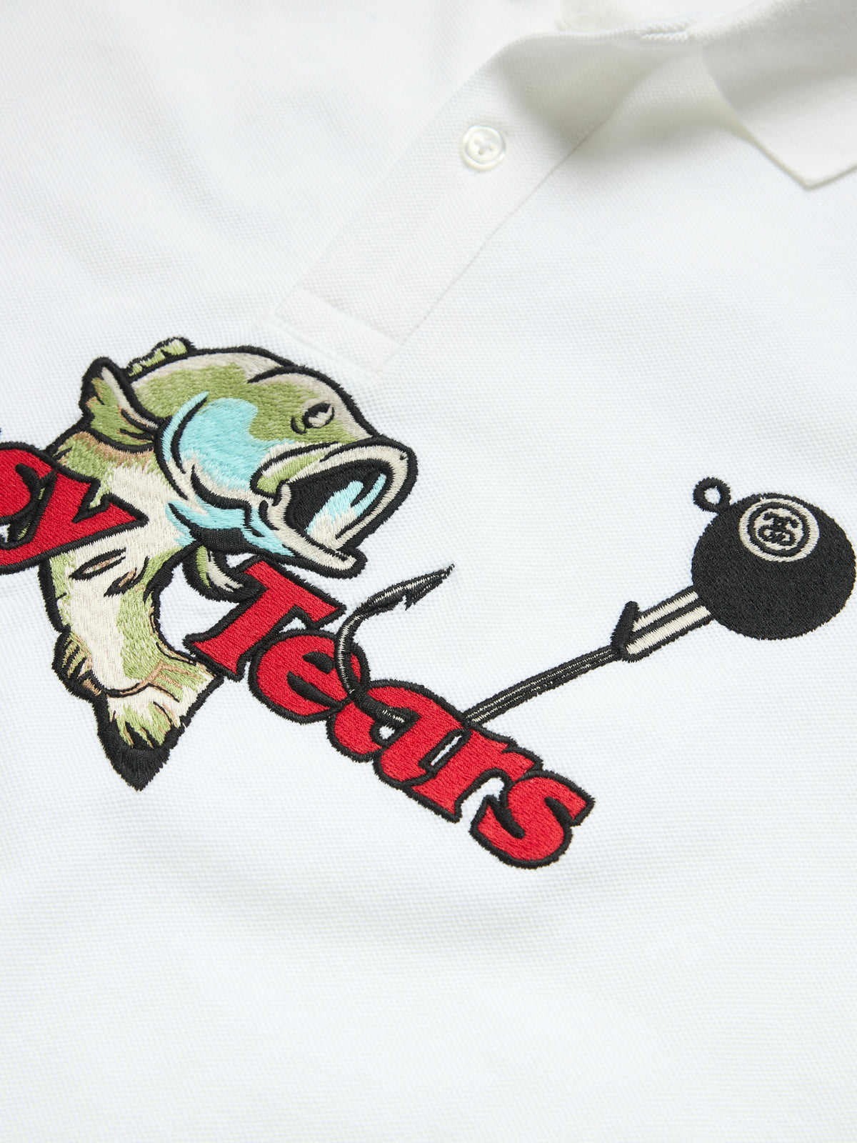 Stüssy Tears Polo White