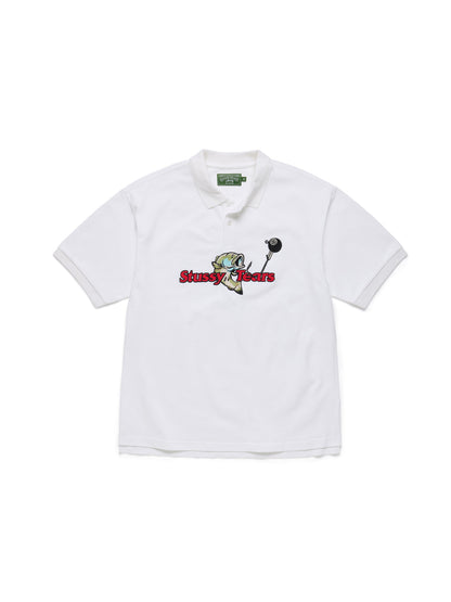 Stüssy Tears Polo White