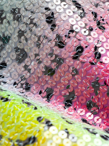 Stüssy Tears Rainbow Trout Sequin Zip Hoodie