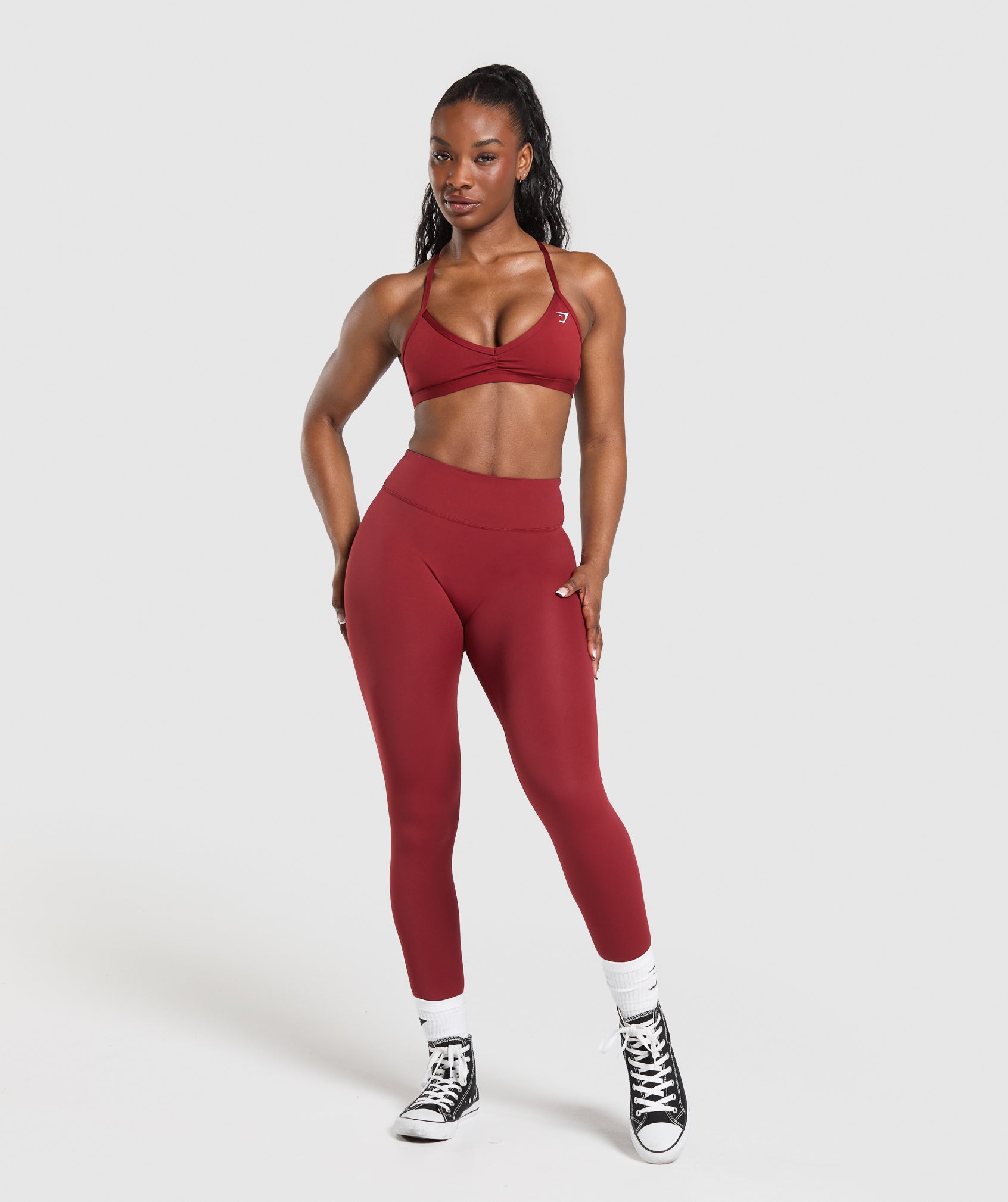Women's Gymshark Superset 2.0 Leggings Sets Red