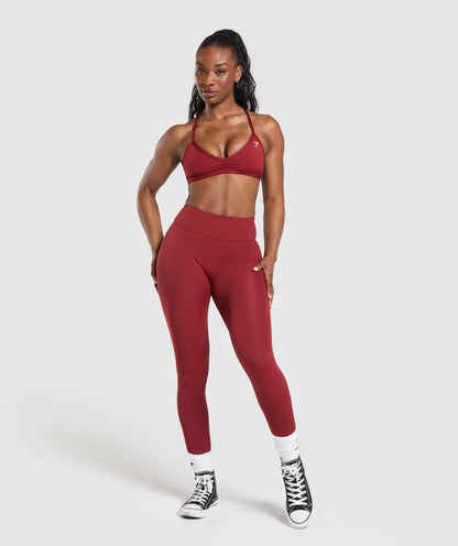 Women's Gymshark Superset 2.0 Leggings Sets Red