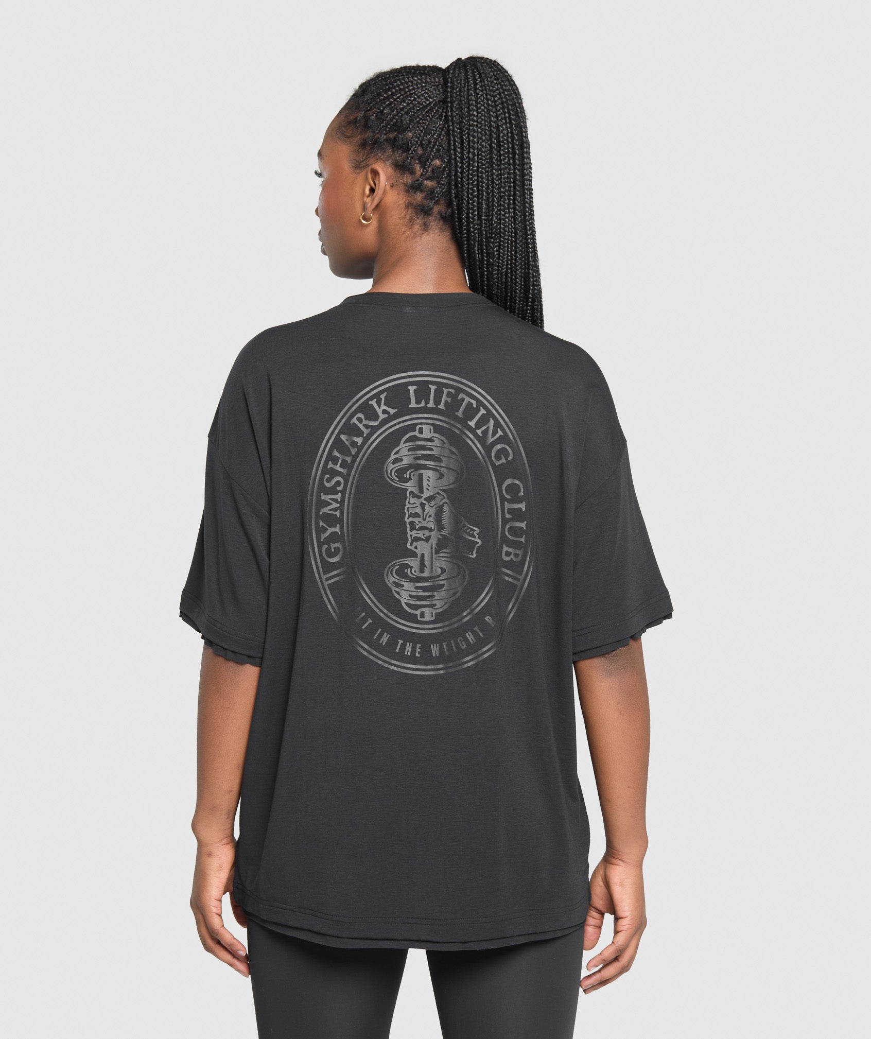 Women's Gymshark Superset Graphic T-Shirt Black