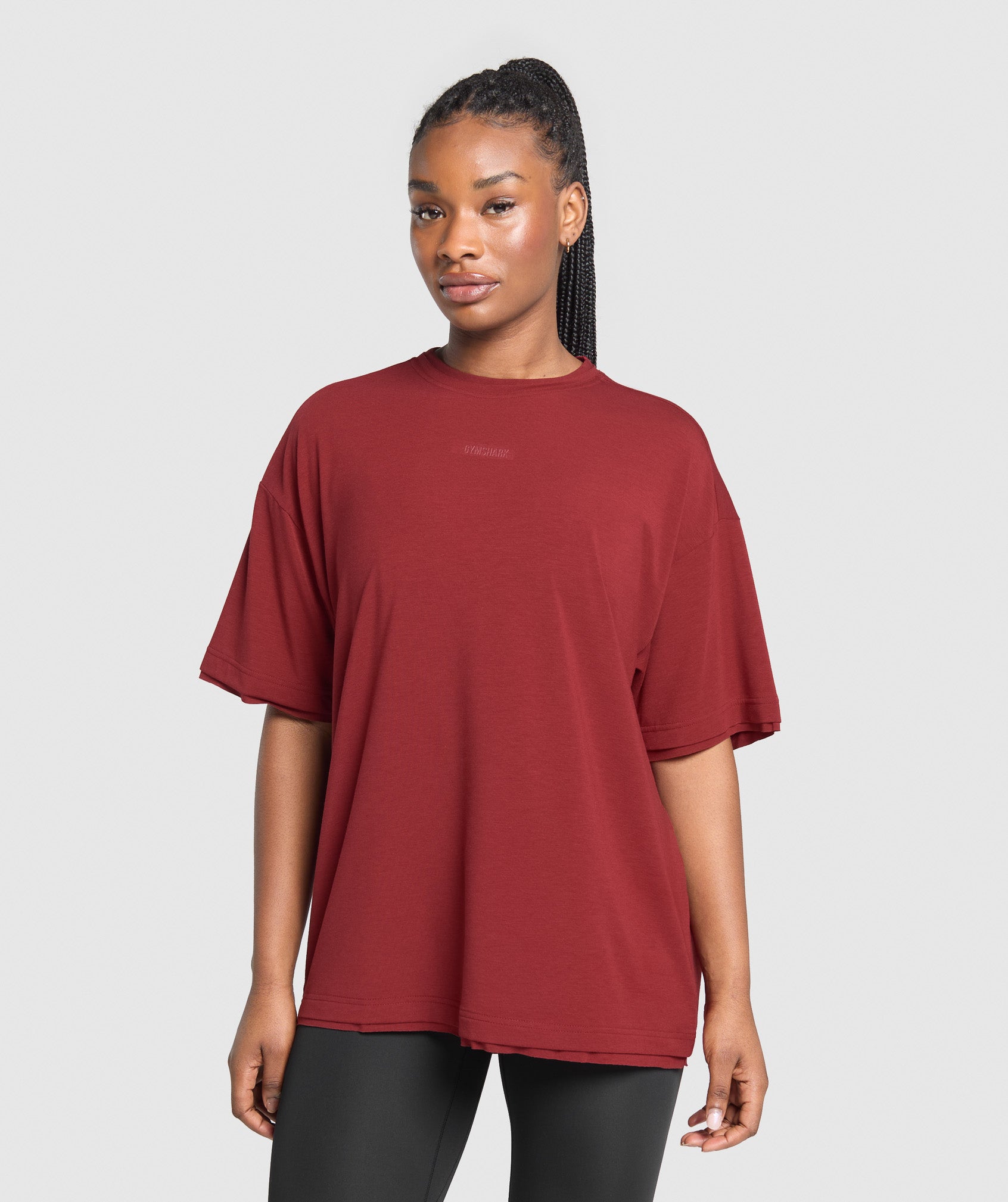 Women's Gymshark Superset Graphic T-Shirt Sets Red