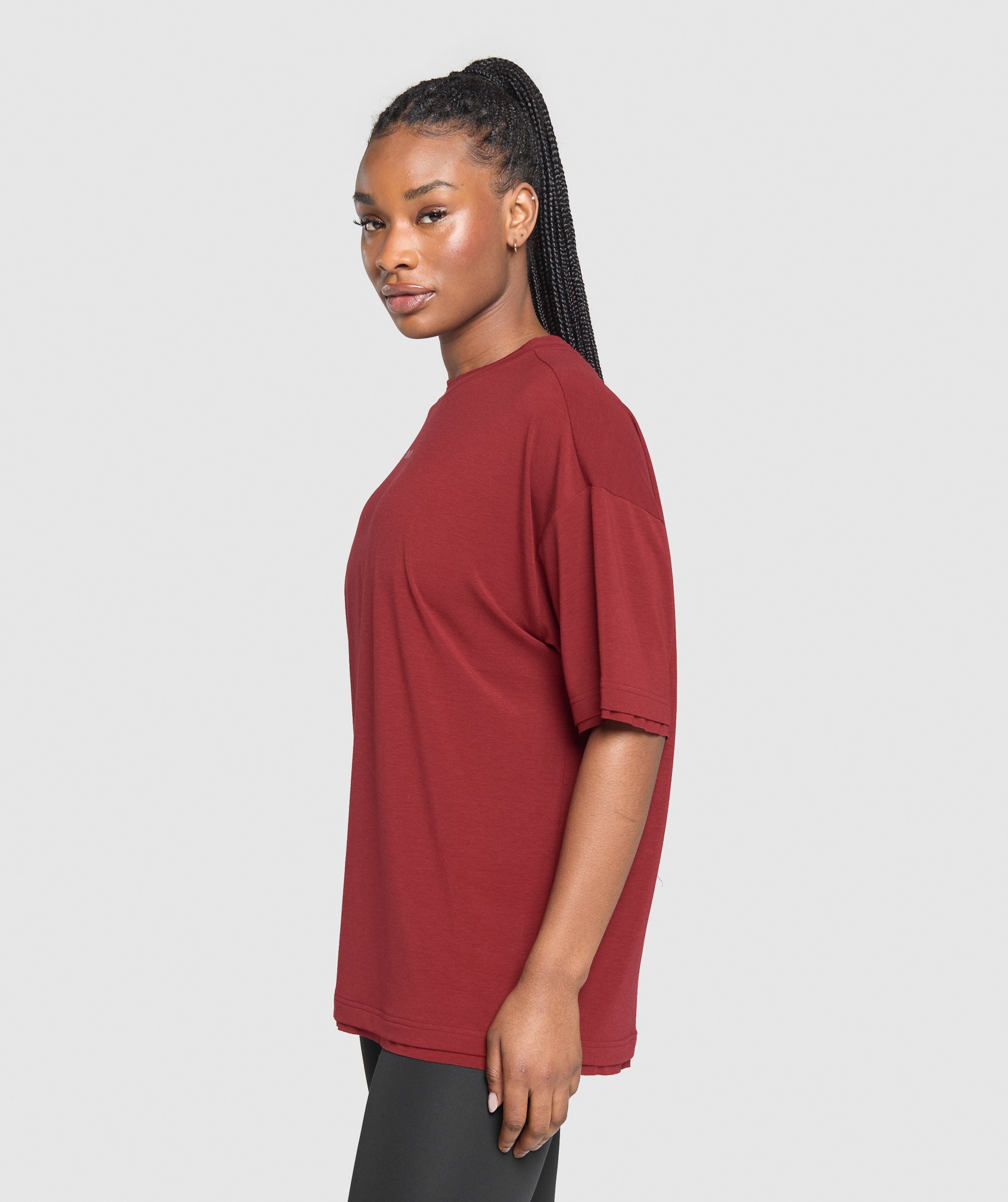 Women's Gymshark Superset Graphic T-Shirt Sets Red