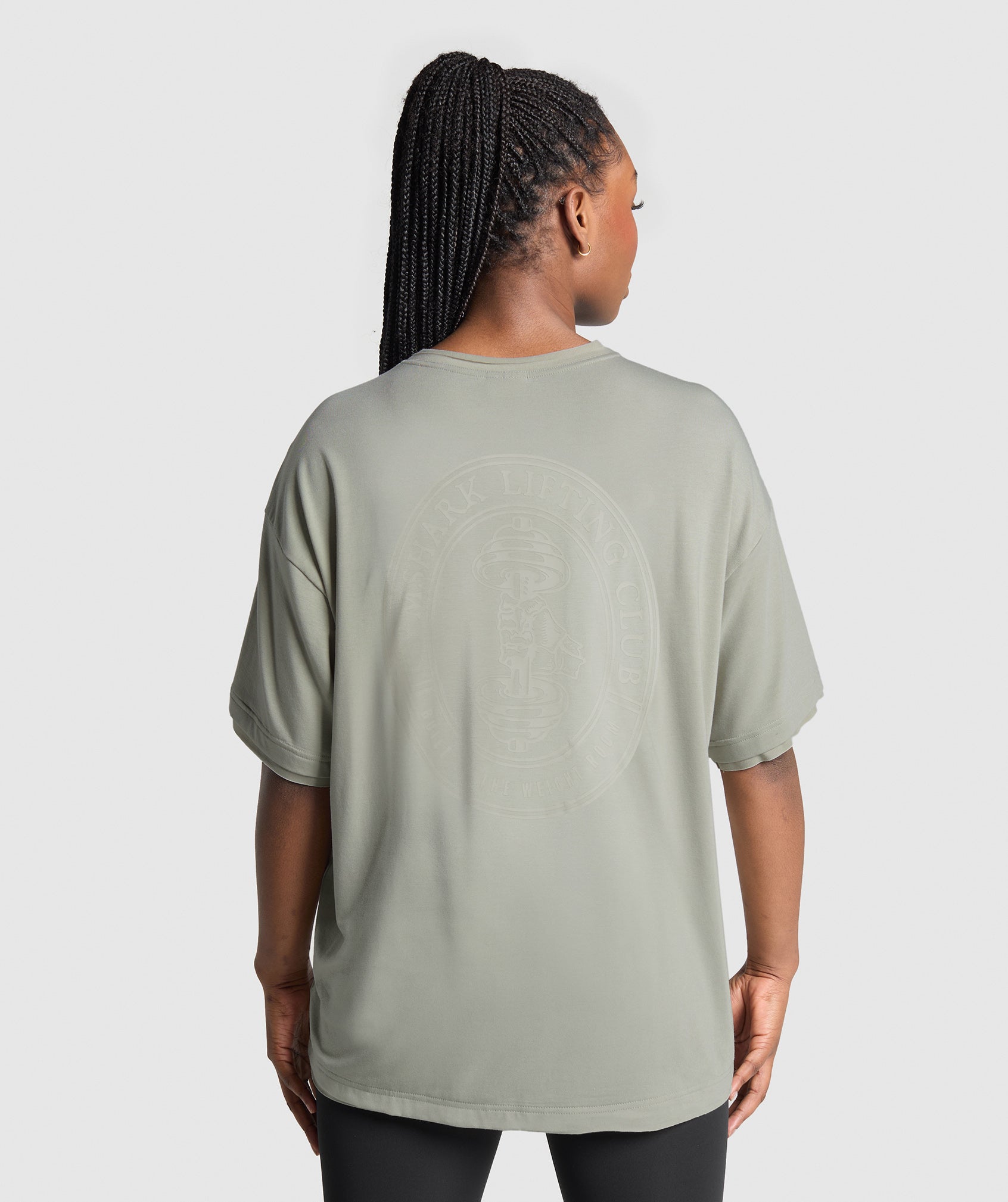 Women's Gymshark Superset Graphic T-Shirt Stone Grey