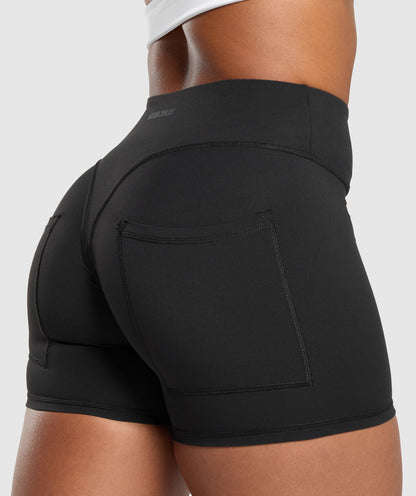 Women's Gymshark Superset Pocket Shorts Black