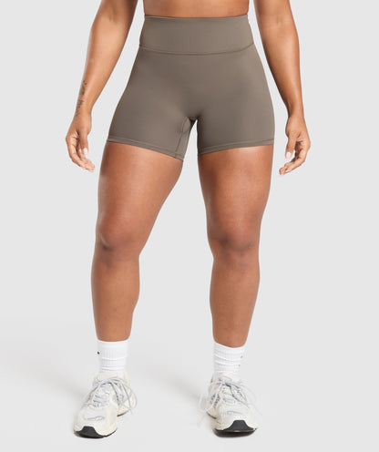 Women's Gymshark Superset Pocket Shorts Camo Brown