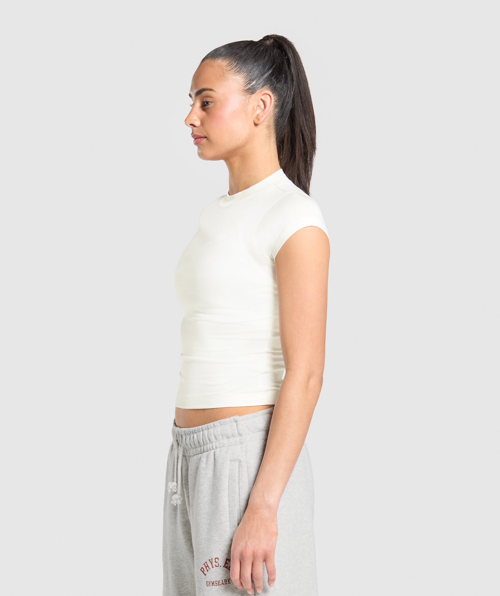Women's Gymshark Supersoft T-Shirt Soft White