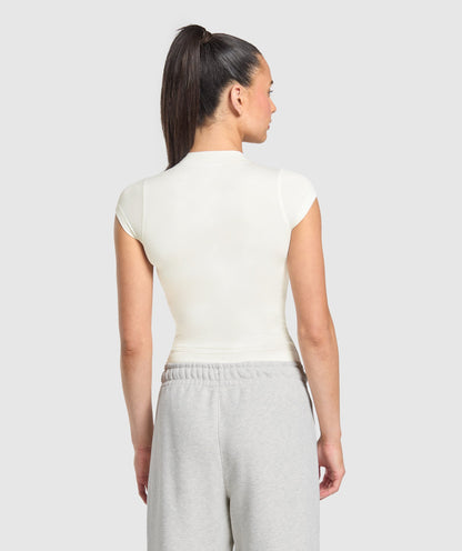 Women's Gymshark Supersoft T-Shirt Soft White
