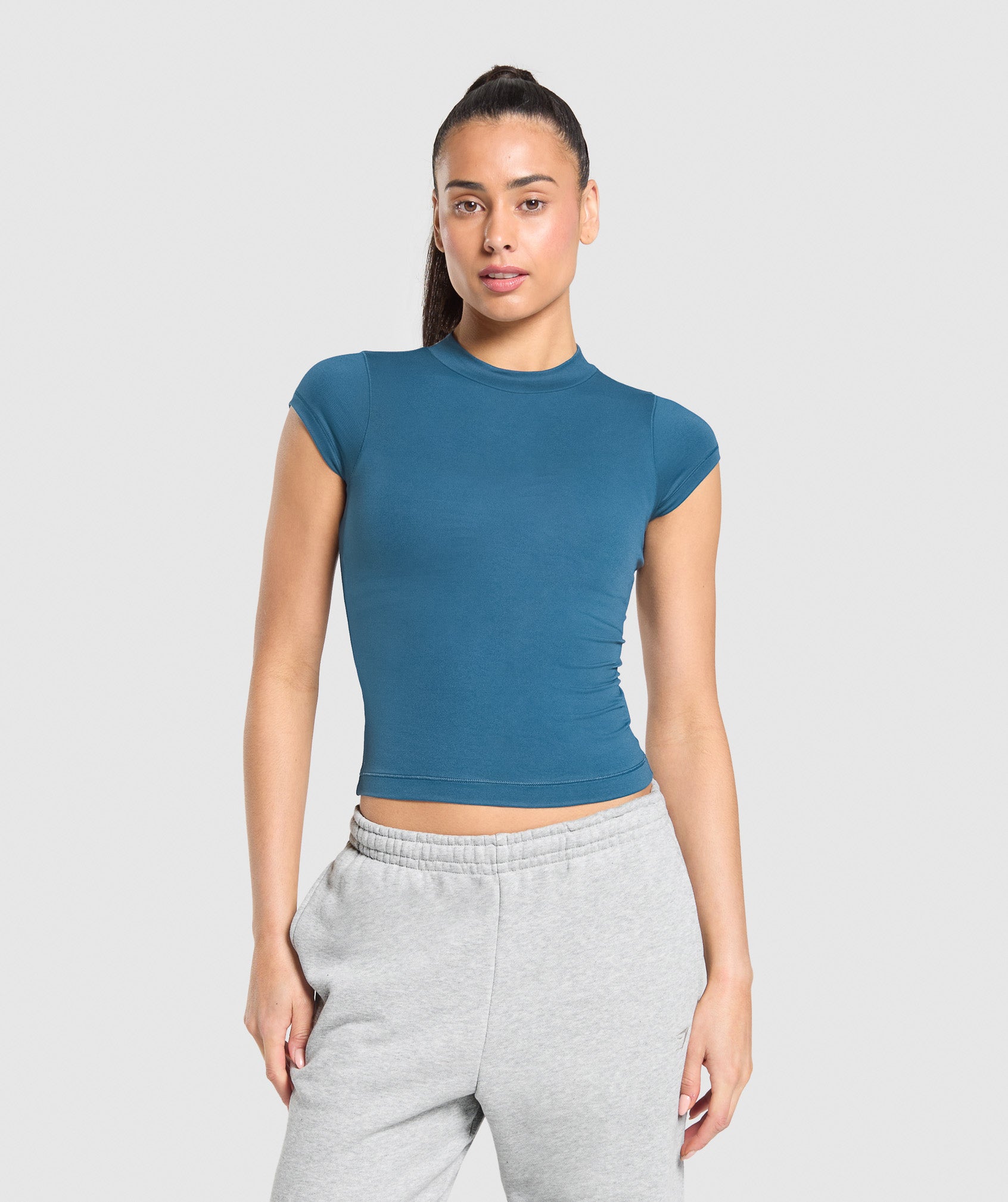 Women's Gymshark Supersoft T-Shirt Success Blue