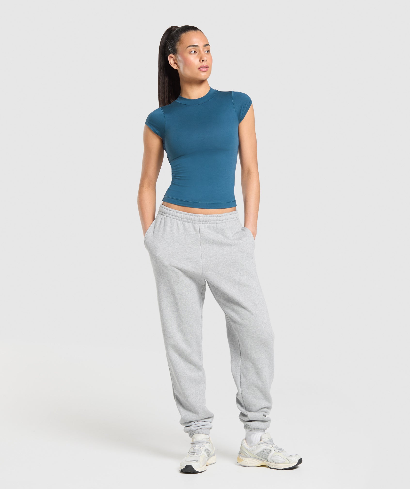 Women's Gymshark Supersoft T-Shirt Success Blue