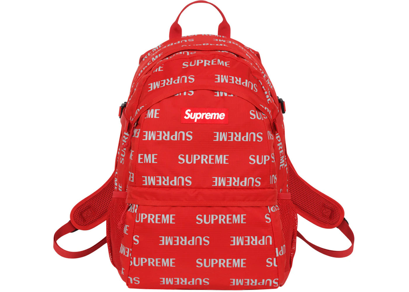 Supreme 3M Reflective Repeat Backpack Red