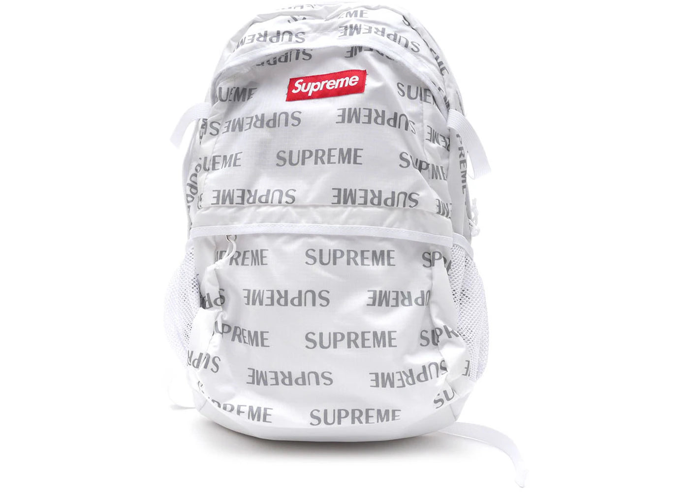 Supreme 3M Reflective Repeat Backpack White