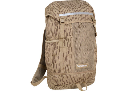 supreme logo backpack (fw24) tan raindrop 