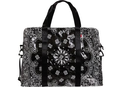 Supreme Bandana Tarp Large Duffle Bag Black
