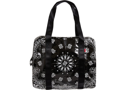 Supreme Bandana Tarp Small Duffle Bag Black