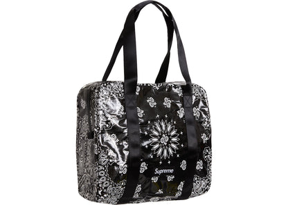 Supreme Bandana Tarp Small Duffle Bag Black