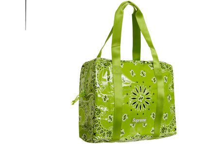 Supreme Bandana Tarp Small Duffle Bag Bright Green