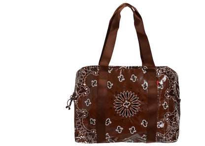 Supreme Bandana Tarp Small Duffle Bag Brown