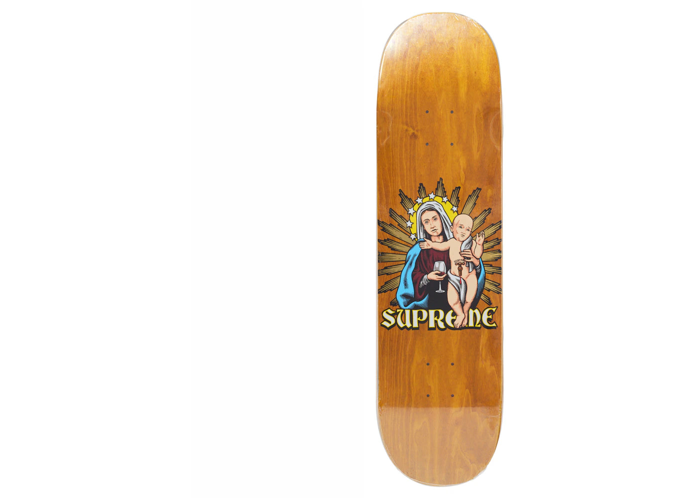 Supreme Blood And Body Skateboard Deck Brown
