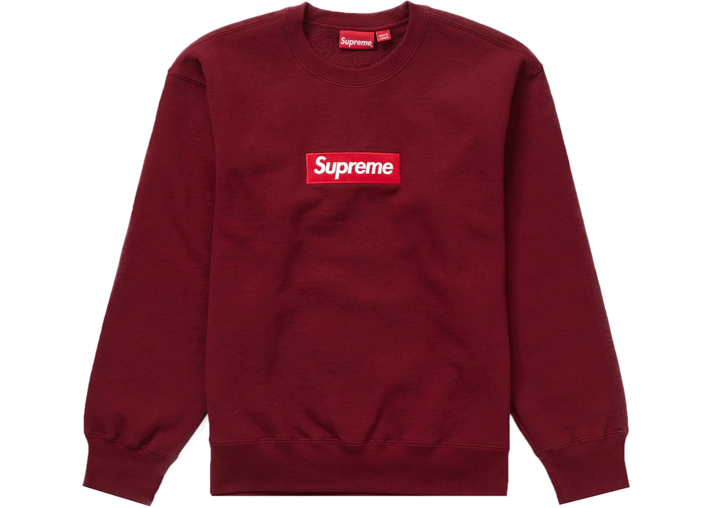 supreme box logo crewneck (fw22) cardinal