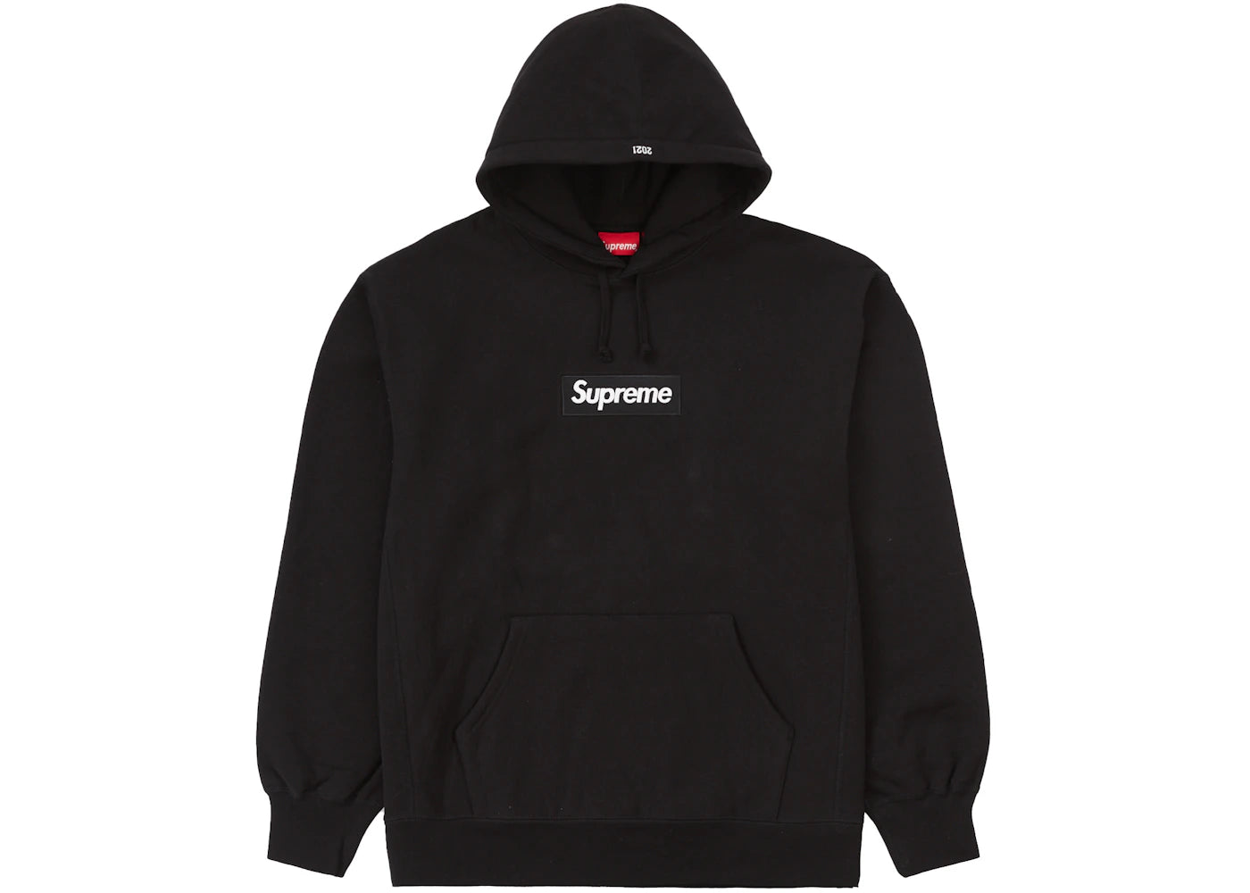 supreme box logo hooded sweatshirt (fw21) black