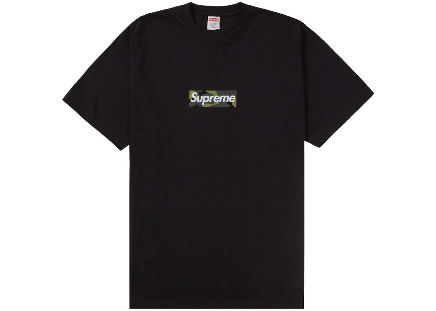 supreme box logo tee (fw23) black