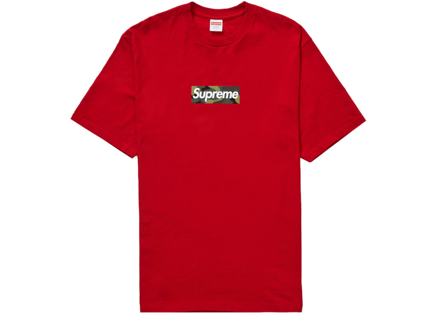 supreme box logo tee (fw23) red
