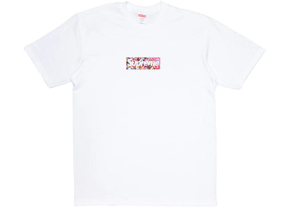 supreme takashi murakami covid-19 relief box logo tee white