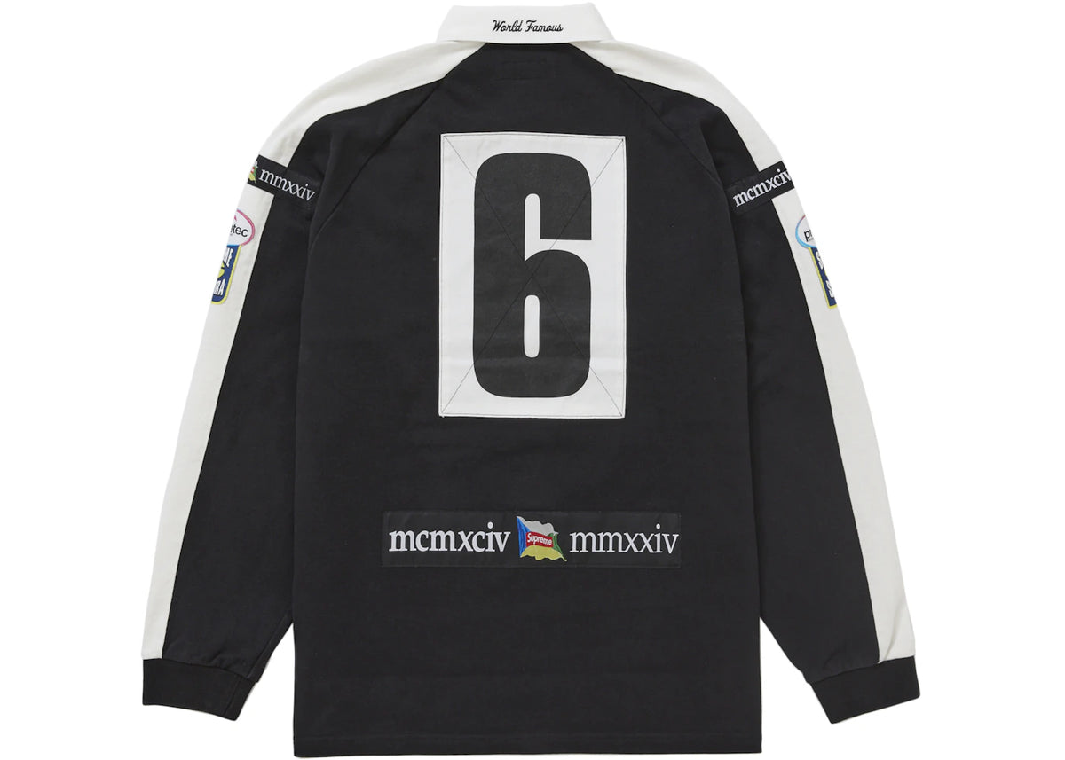 Supreme Chest Stripe Rugby Black in India | Kicks Machine