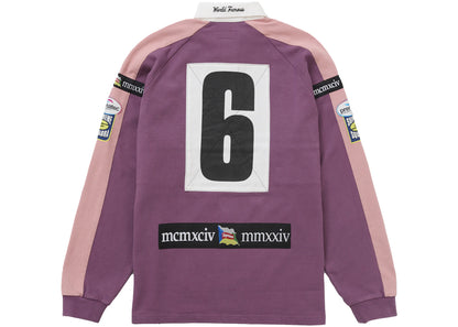 supreme chest stripe rugby purple