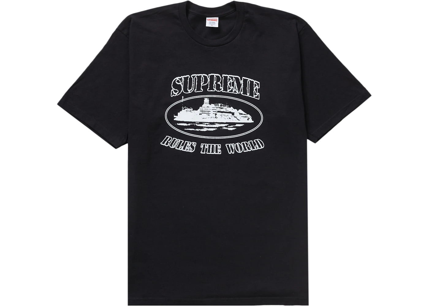supreme corteiz rules the world tee black