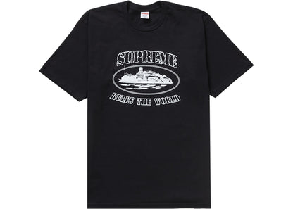 supreme corteiz rules the world tee black