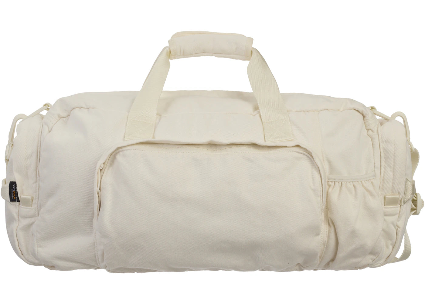 Supreme Denim Duffle Bag White