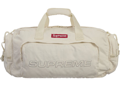 Supreme Denim Duffle Bag White