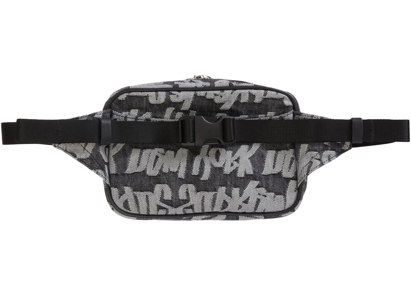 Supreme Fat Tip Jacquard Denim Waist Bag Black