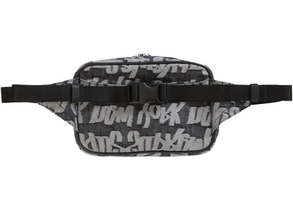 Supreme Fat Tip Jacquard Denim Waist Bag Black